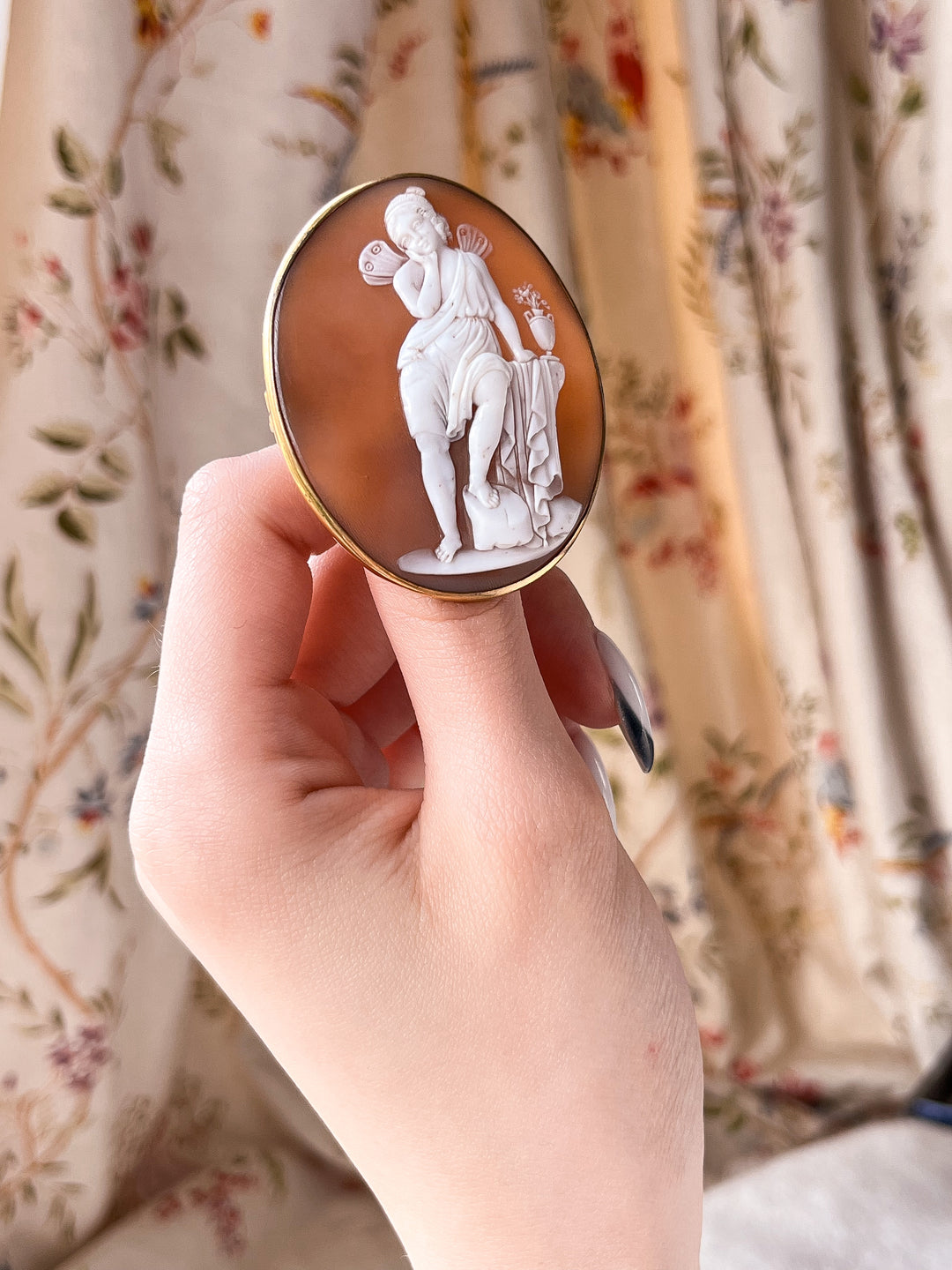 Rare Cameo Brooch of Teenage Psyche