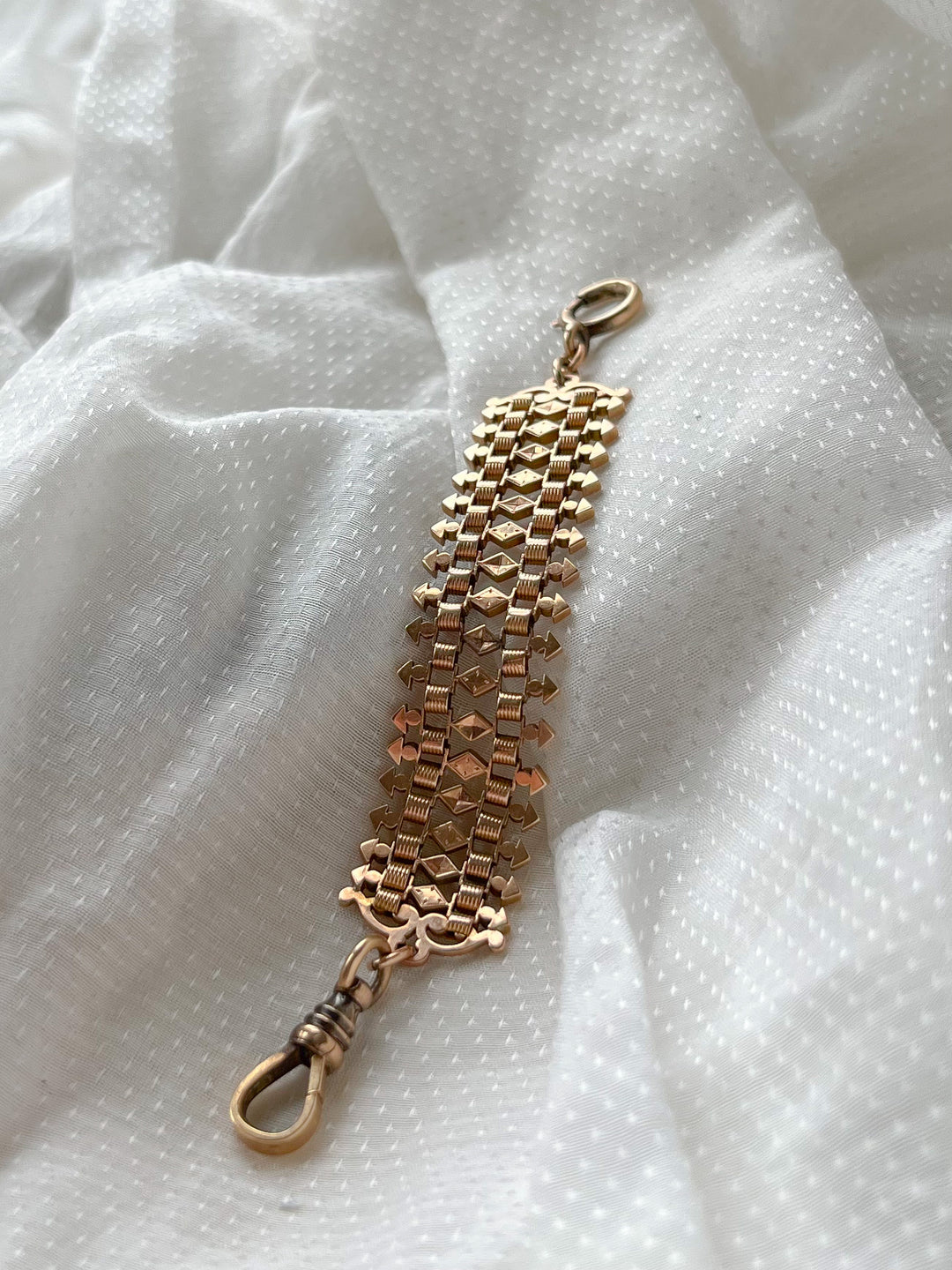 Ornamental 12mm Pink Gold Watch Fob