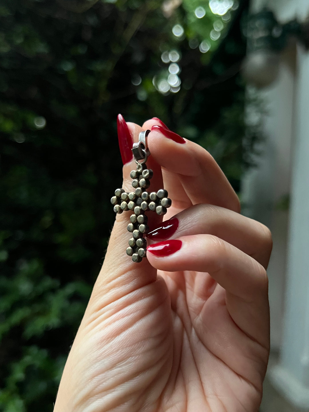 Lovely Early 19th Century Turquoise and Pearl Cross