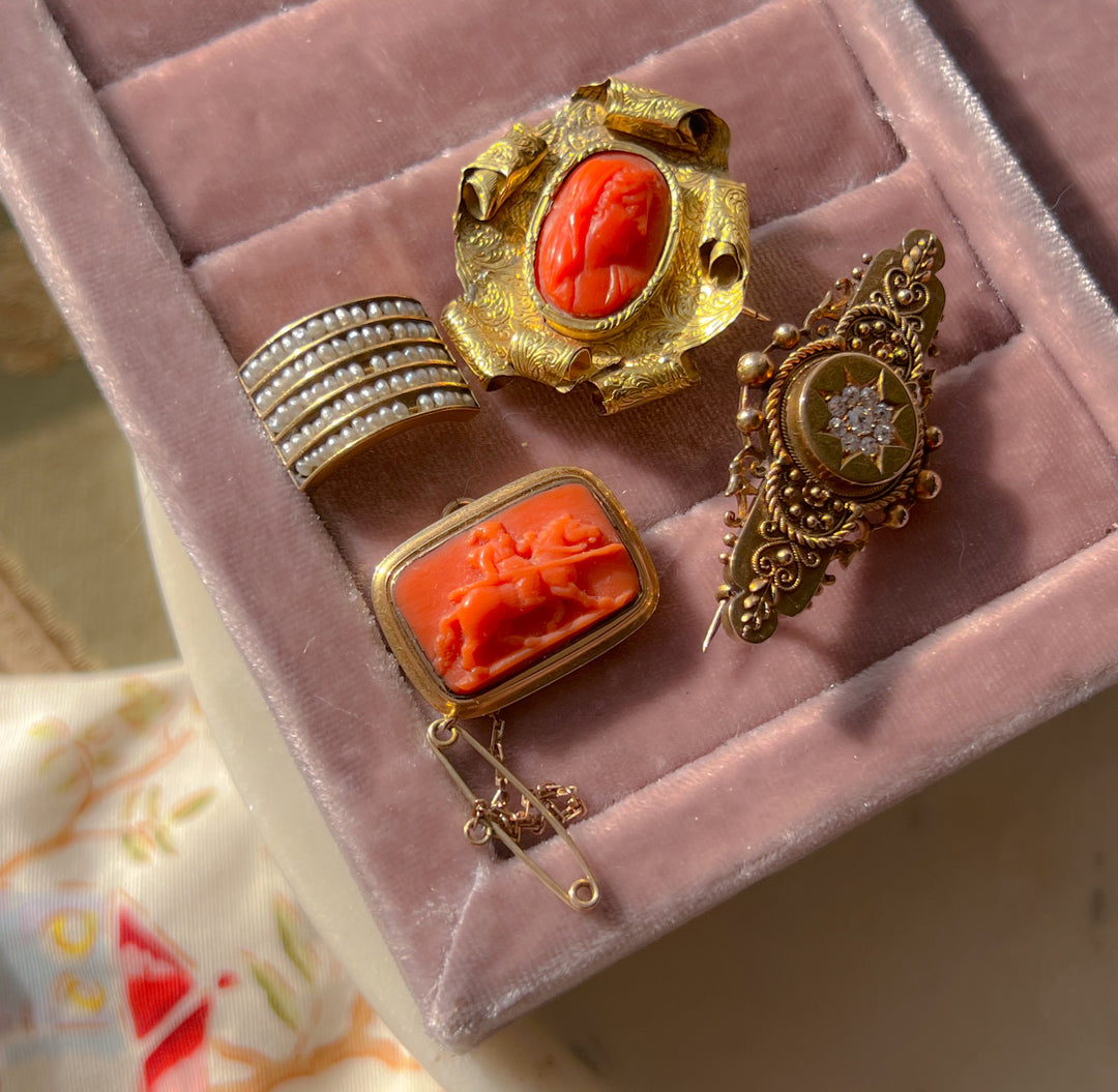 Rare Napoleonic Period French Coral Cameo