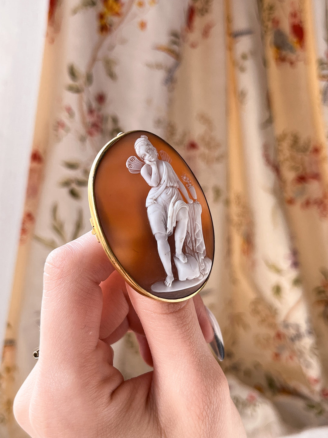 Rare Cameo Brooch of Teenage Psyche