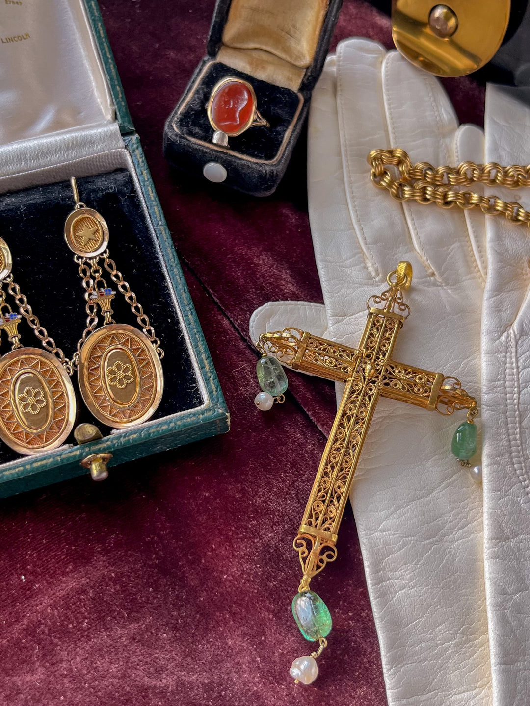 Outrageous Napoleonic 18ct Earrings Circa 1800