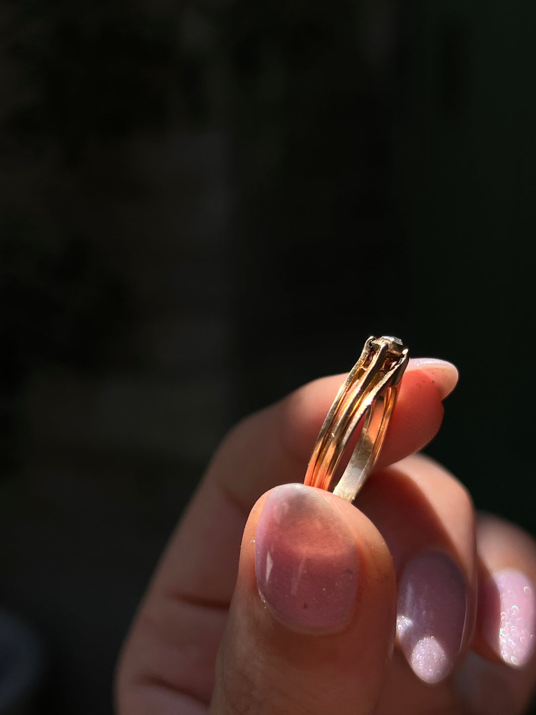 Napoleonic French Rose Cut Diamond Ring in 18ct
