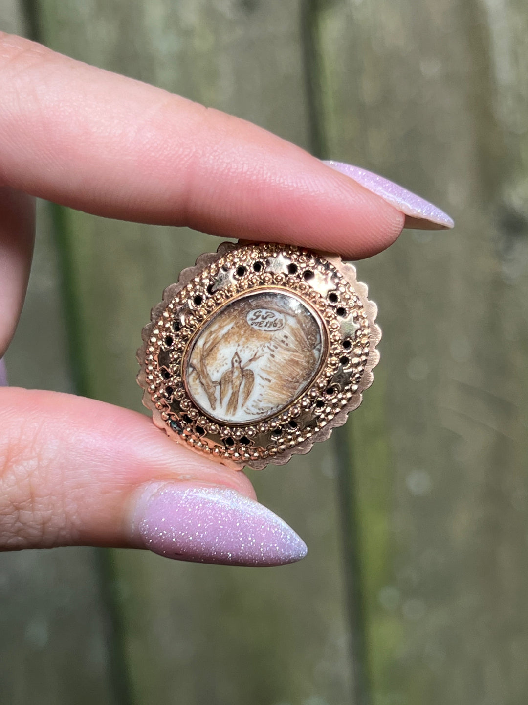 Exceptional 19th Century Small Scale Memorial Pendant