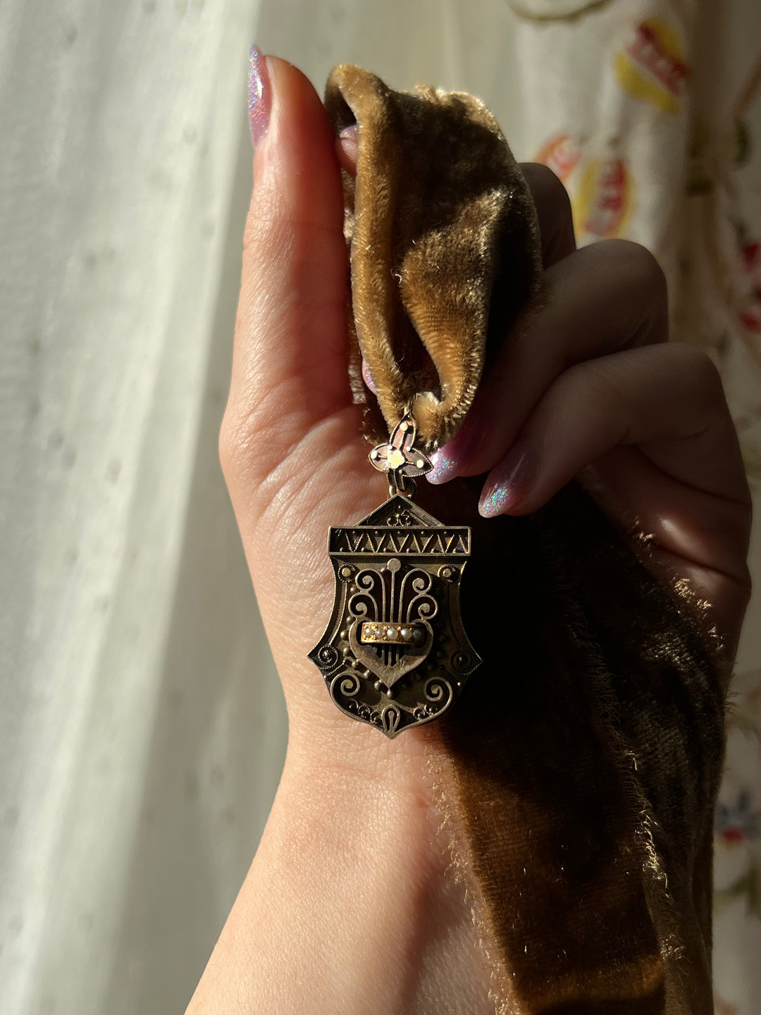 Superb 14ct Archaeological Revival Locket 1875