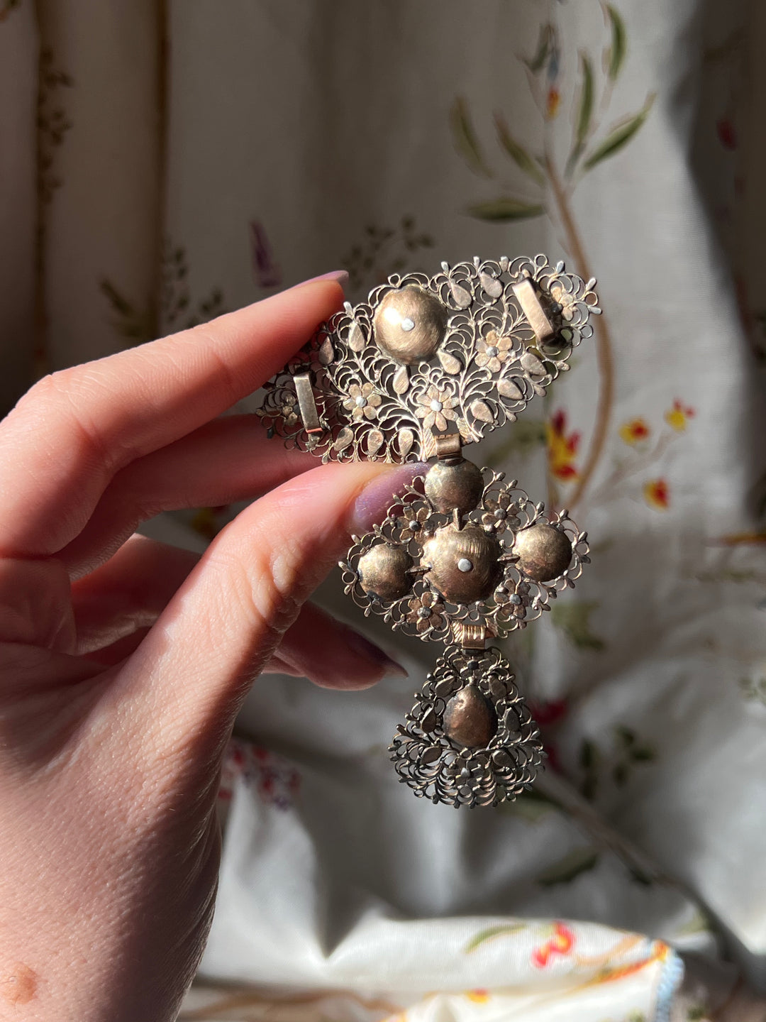 Incredible Stomacher Circa 1760 with Table Cut Diamonds