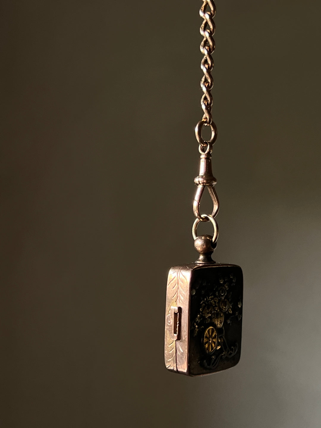 Shakudo Locket in 9ct Gold Circa 1890