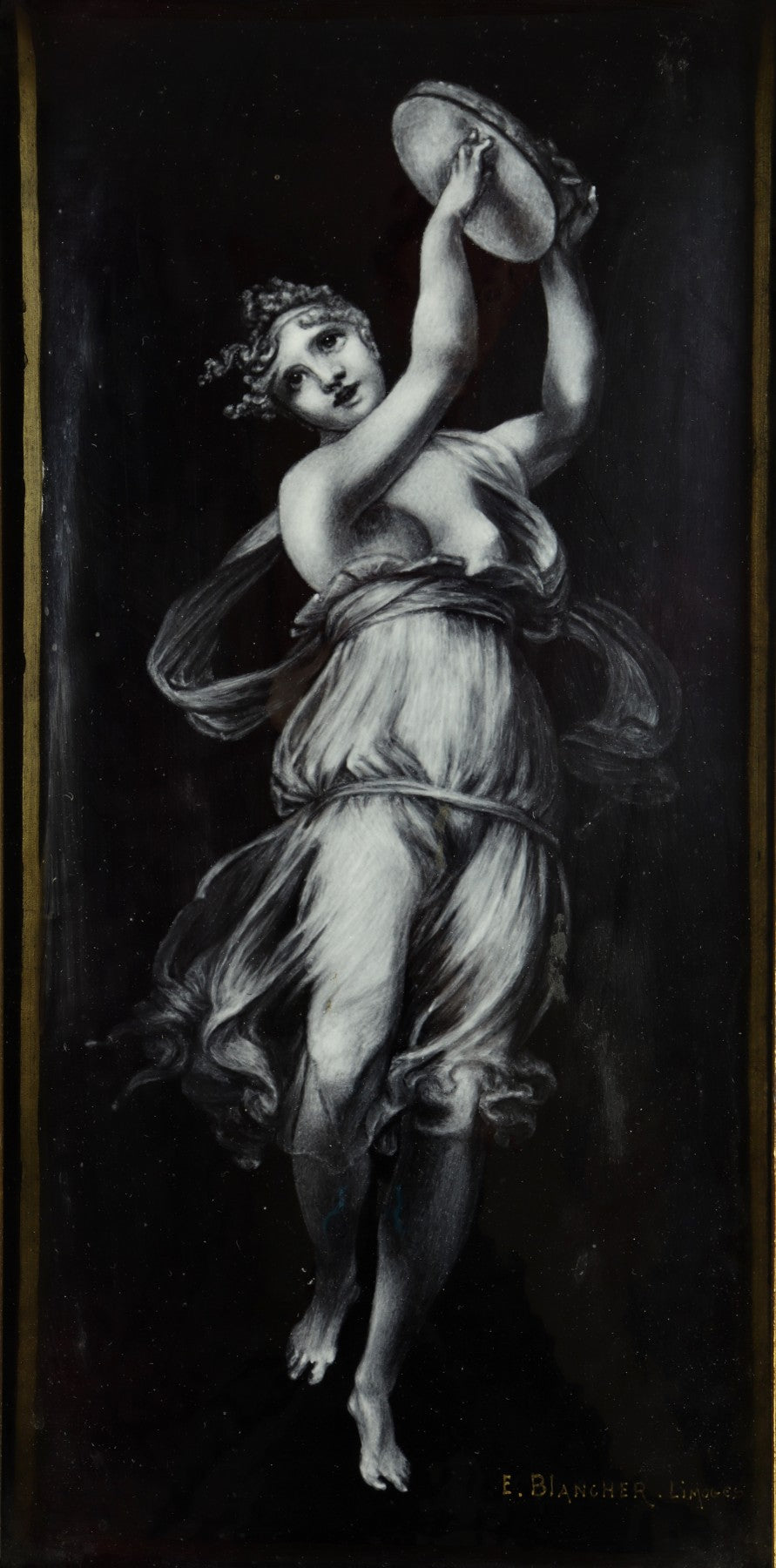 A Rare French Shell Cameo of Terpsichore in 18ct