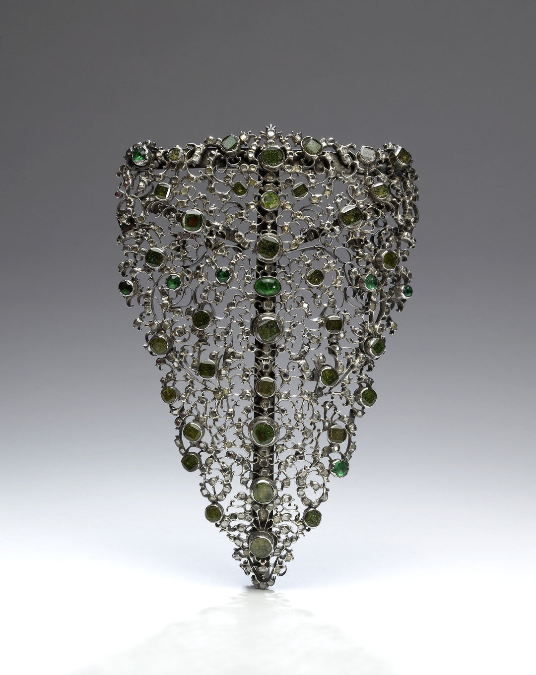 Incredible Stomacher Circa 1760 with Table Cut Diamonds