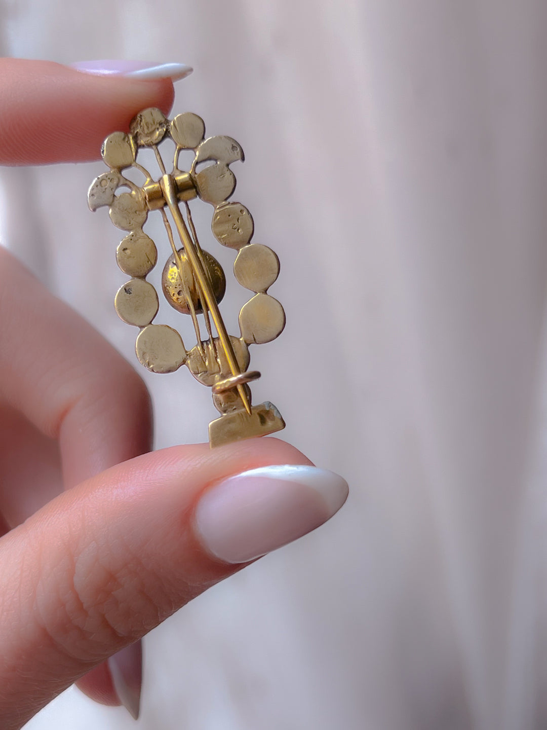 Extremely Rare Georgian Lyre//Giardinetti Brooch