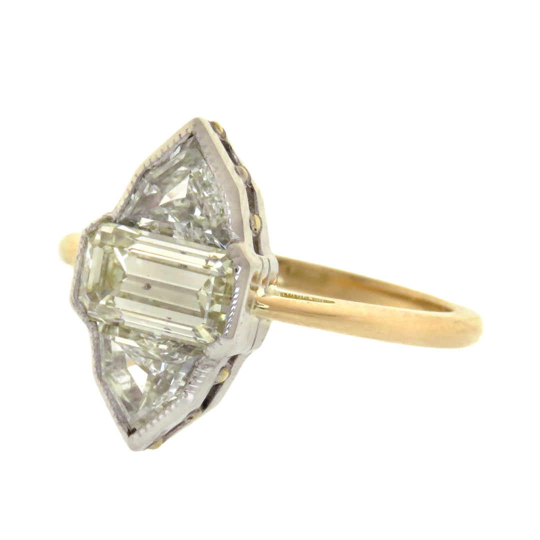 18ct & Platinum Marquise de Pompadour Ring 2.08ctw