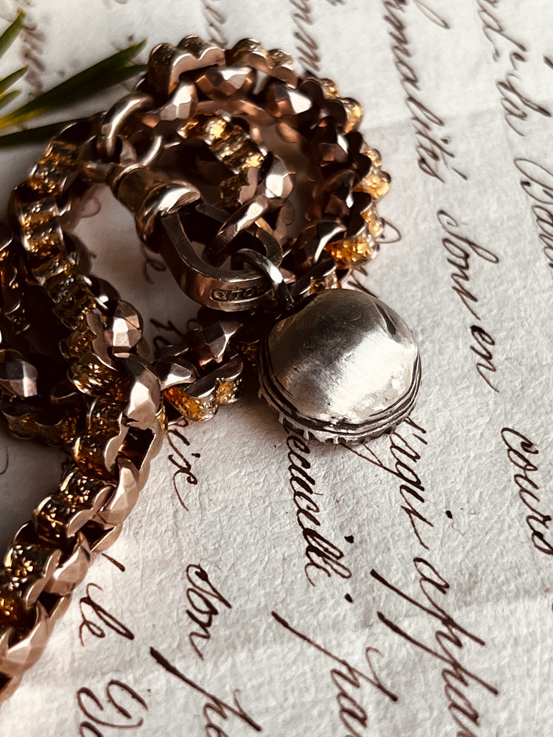 Gorgeous Georgian "Diamond" Paste Conversion Pendant in Sterling