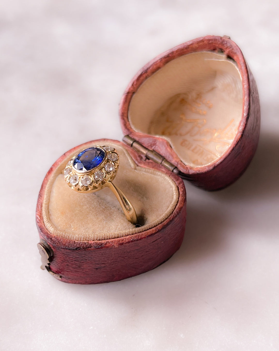 Outstanding Sapphire and Diamond Ring