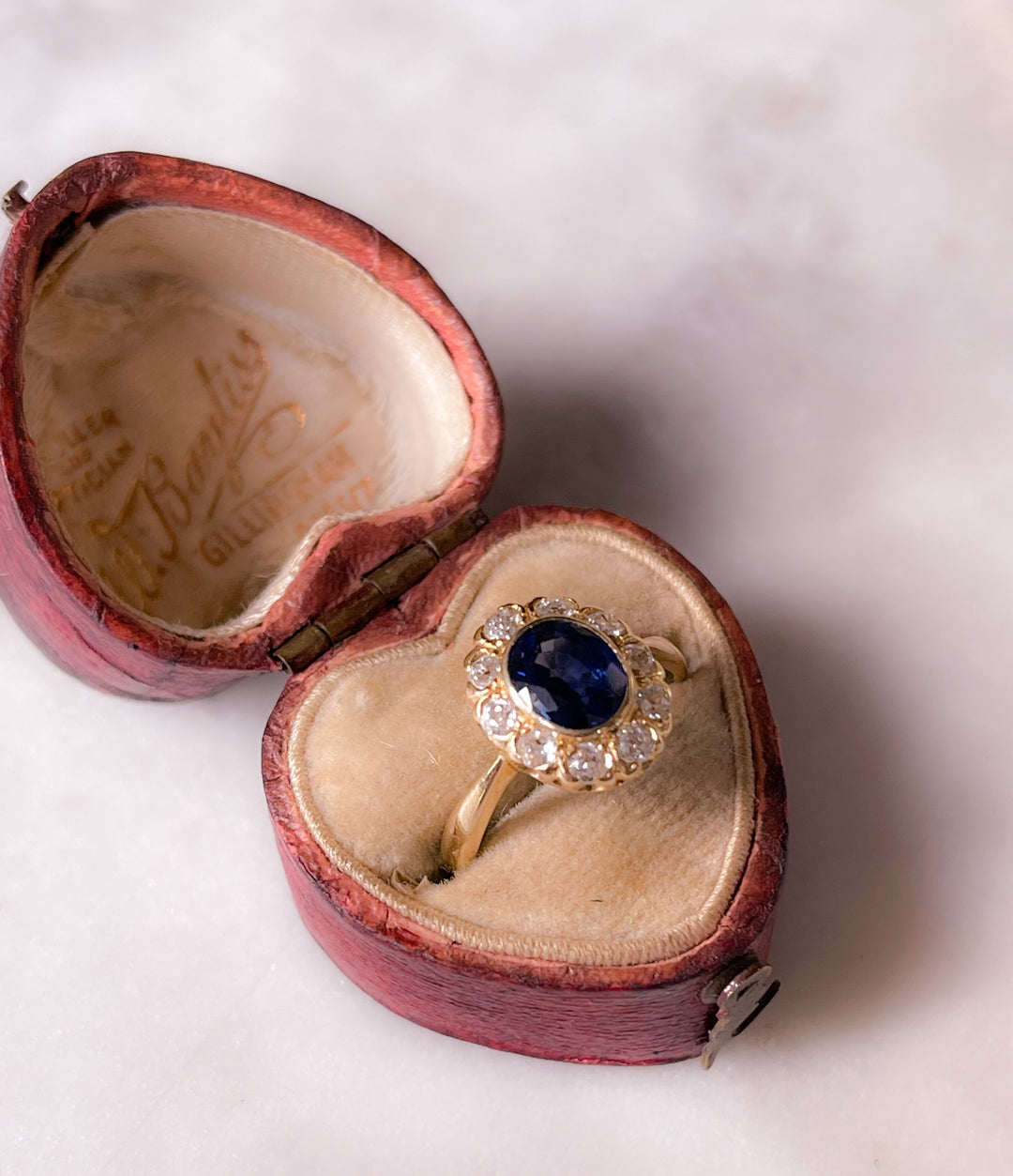 Outstanding Sapphire and Diamond Ring