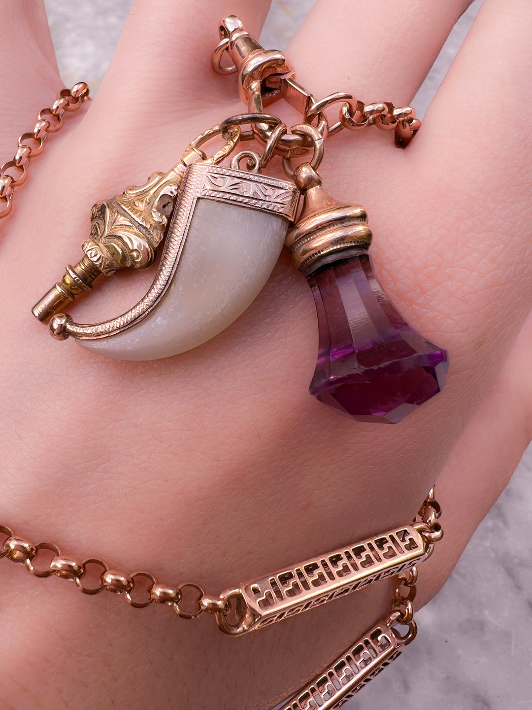 Gorgeous English 19th C Watch Key Fob