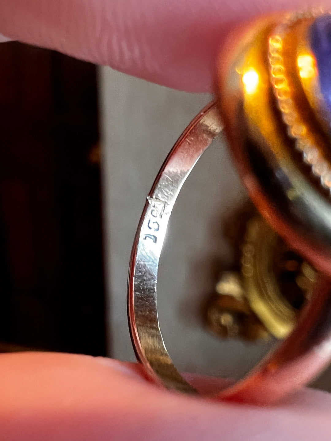Foiled Amethyst Conversion Ring