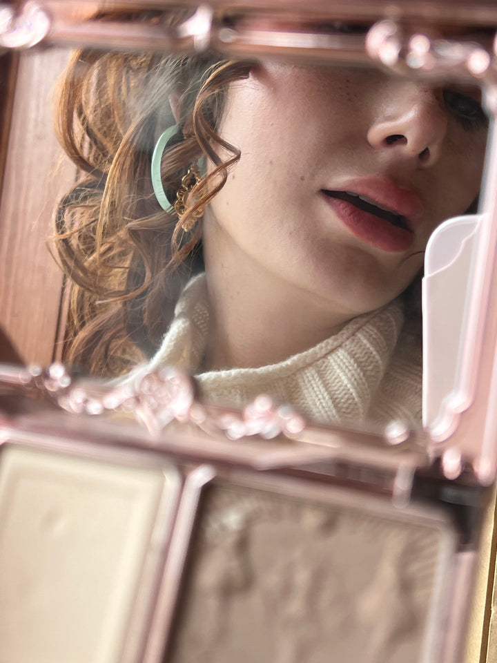 14ct Carved Jade Hoop Earrings