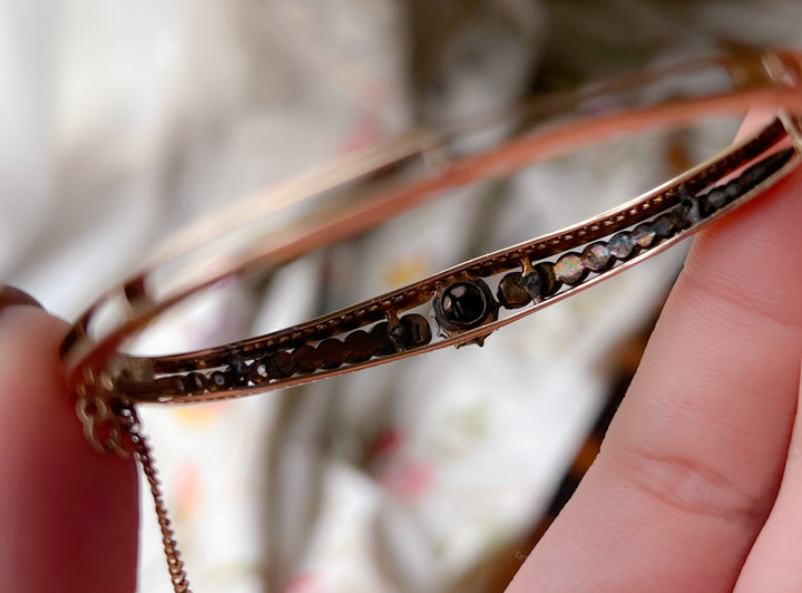 American Belle Epoque Rose Cut Diamond Bangle