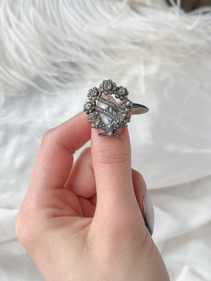 Late 18th C Georgian Diamond Sash Brooch