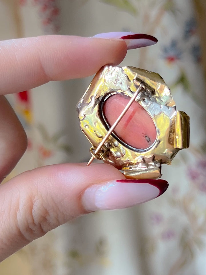 Rare Napoleonic Period French Coral Cameo