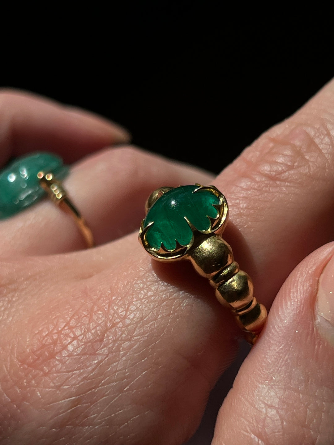 20ct Curious Collection Emerald Bulb Ring