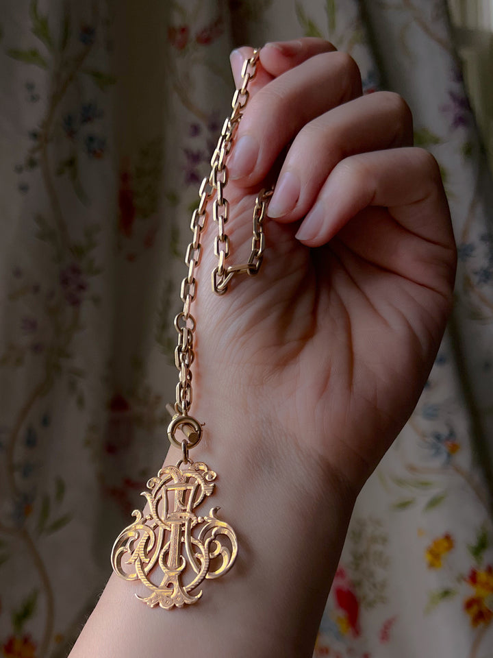 Exceptional Monogram Pendant A I E Circa 1880 – Curio Incorporated