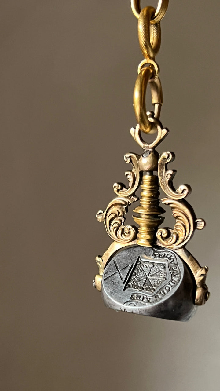 Remarkable 18th Century Fob of the Campbell Family with Important Heraldry