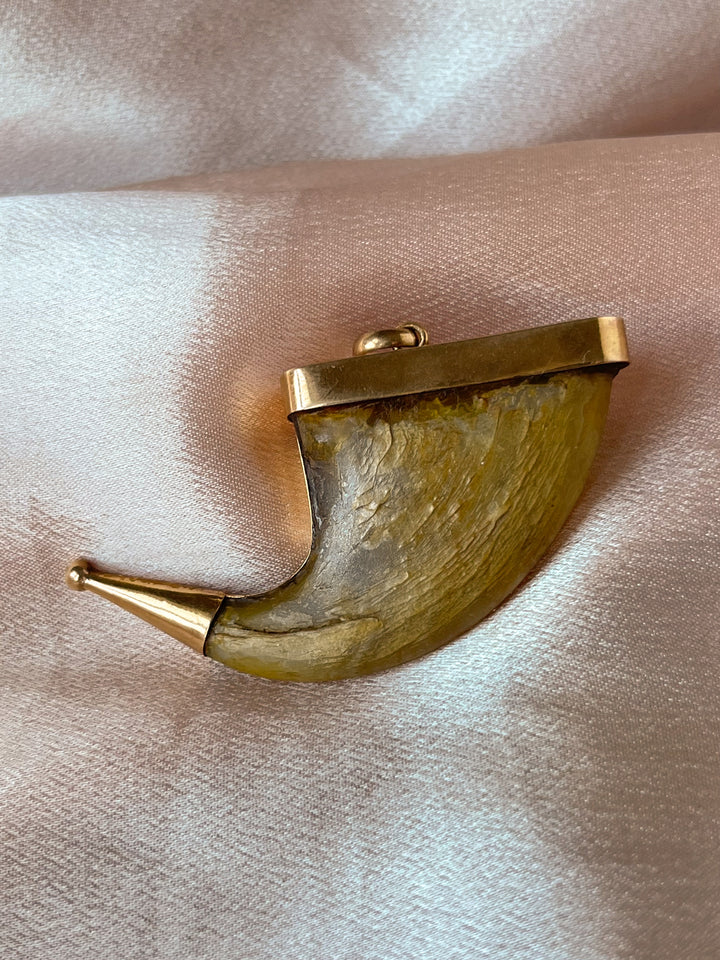 Victorian Tiger Claw Pendant Capped in 14ct