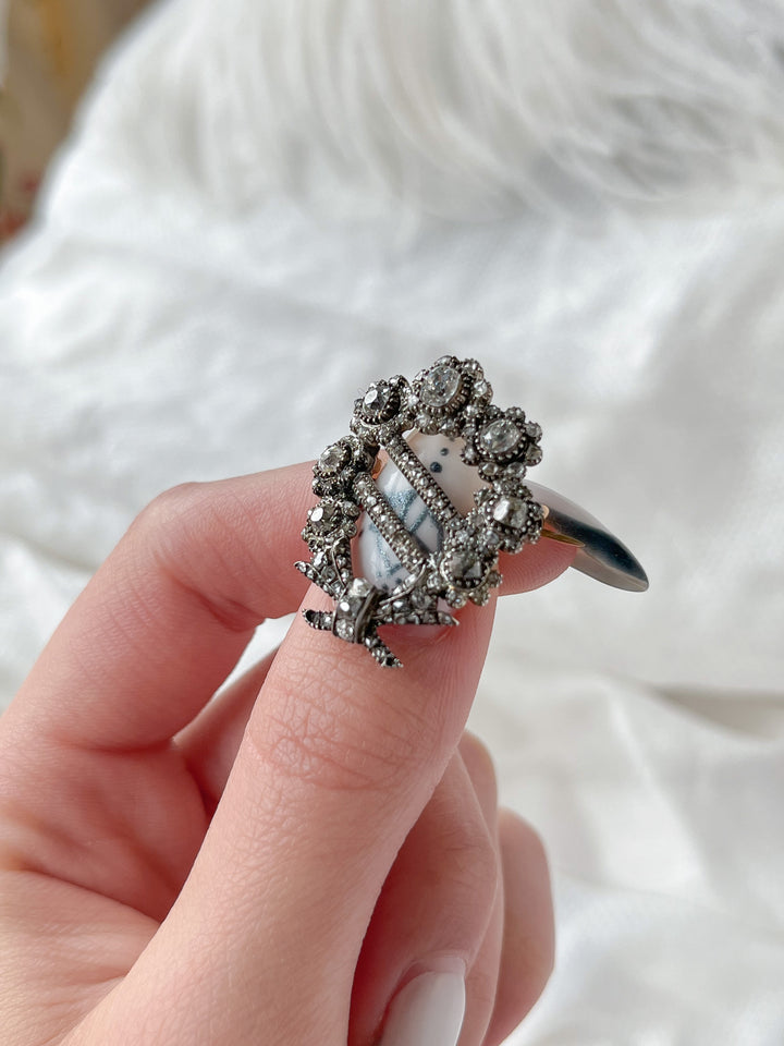 Late 18th C Georgian Diamond Sash Brooch