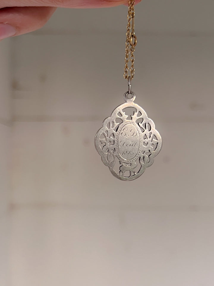 Rare French Eucharist Medal In Sterling