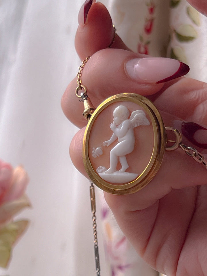 Early 19th C Cameo of Cupid in 15ct