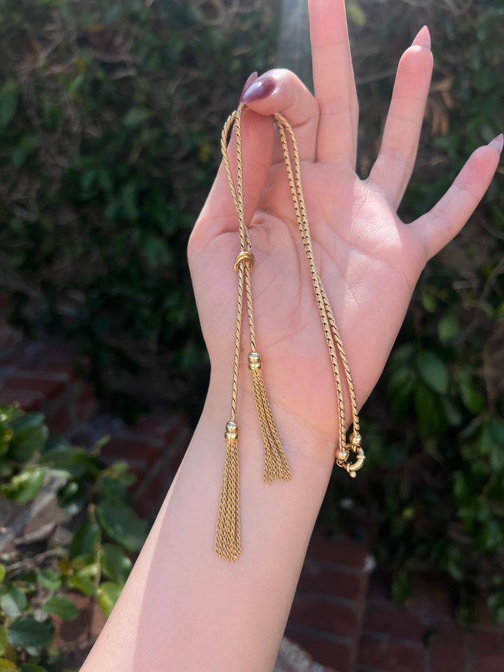 Stunning Vintage Tassel Necklace
