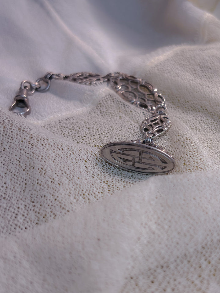Sizable Sterling Extended Watch Fob C 1890