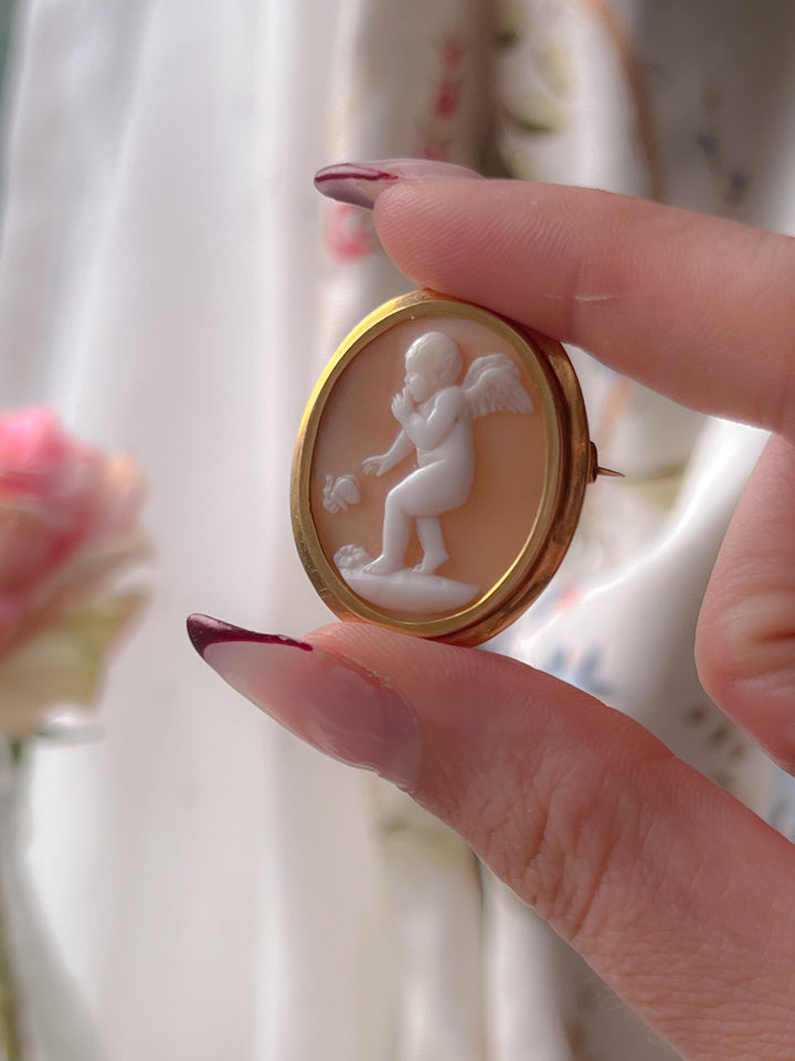 Early 19th C Cameo of Cupid in 15ct
