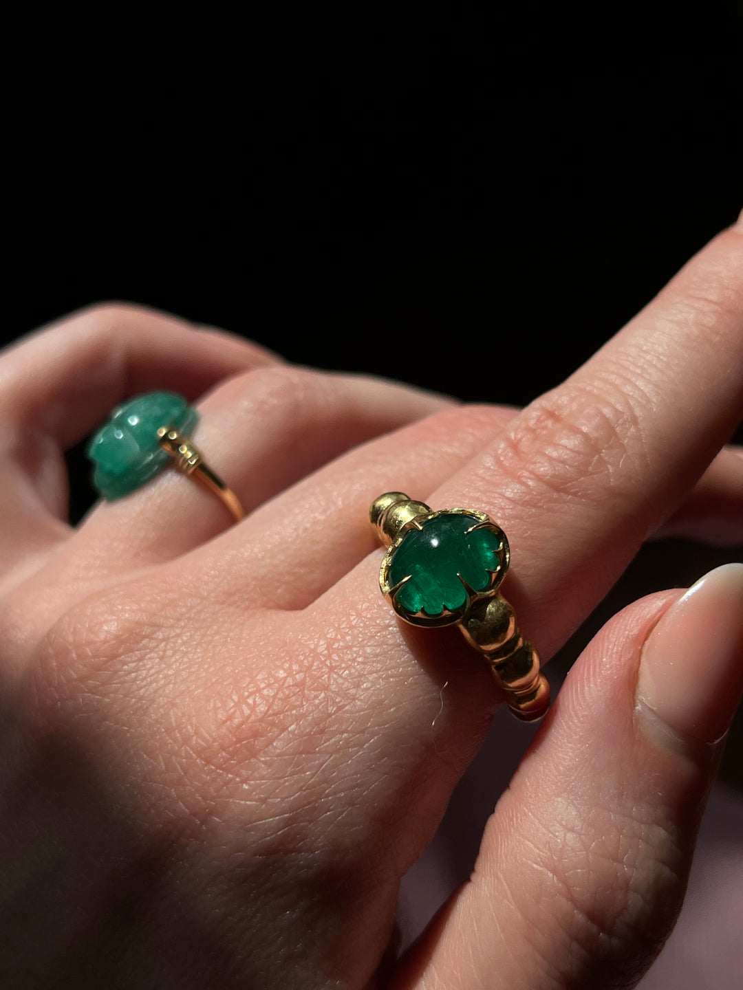 20ct Curious Collection Emerald Bulb Ring
