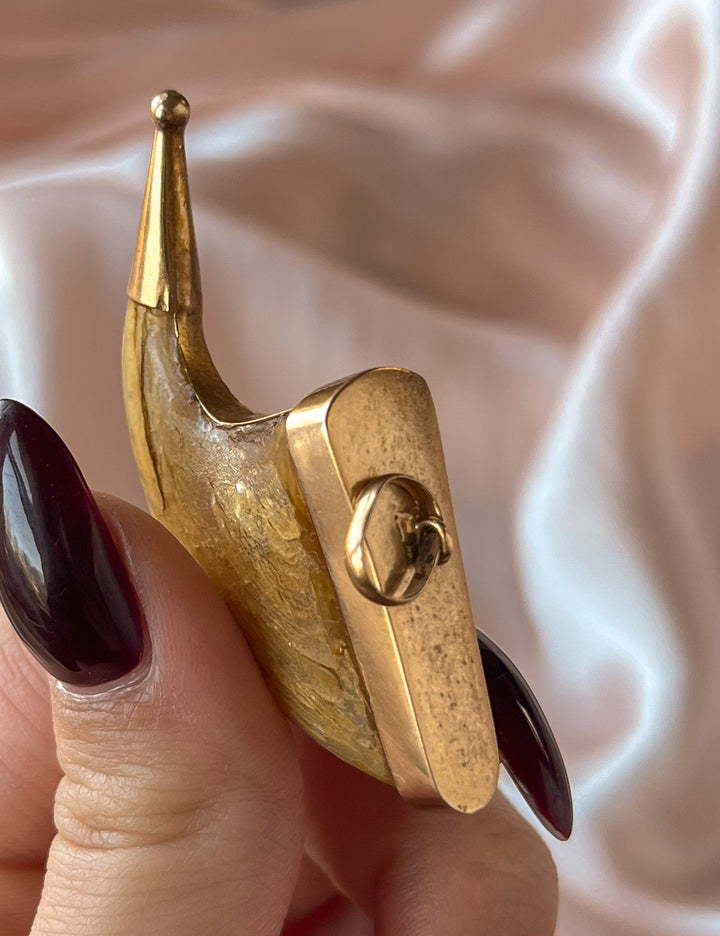 Victorian Tiger Claw Pendant Capped in 14ct