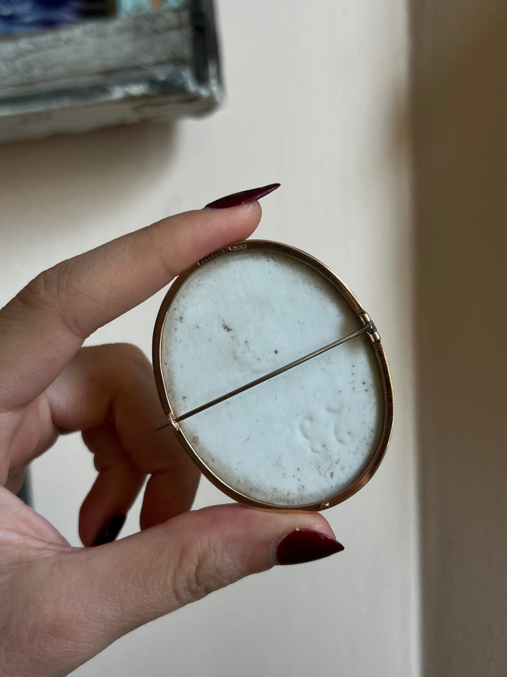 Porcelain Portrait of a Young Lady in Green