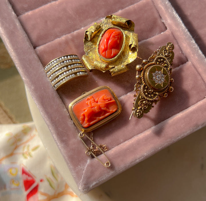 Rare Napoleonic Period French Coral Cameo