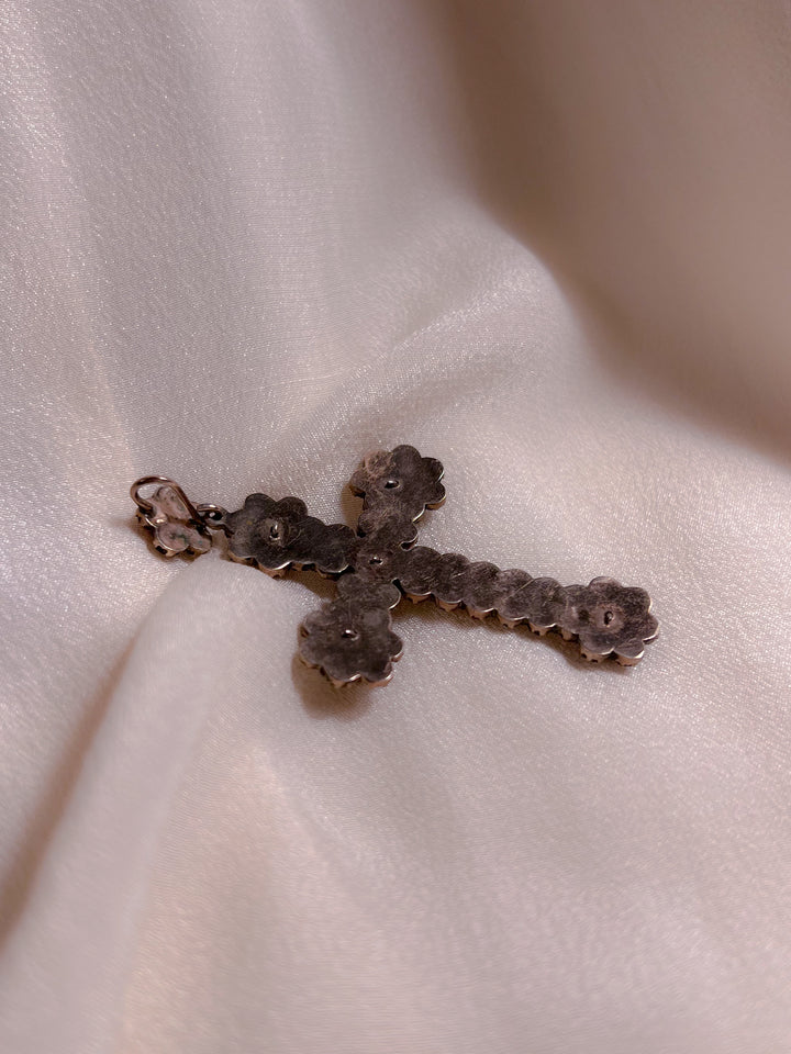 Bohemian Garnet Cross Circa 1880