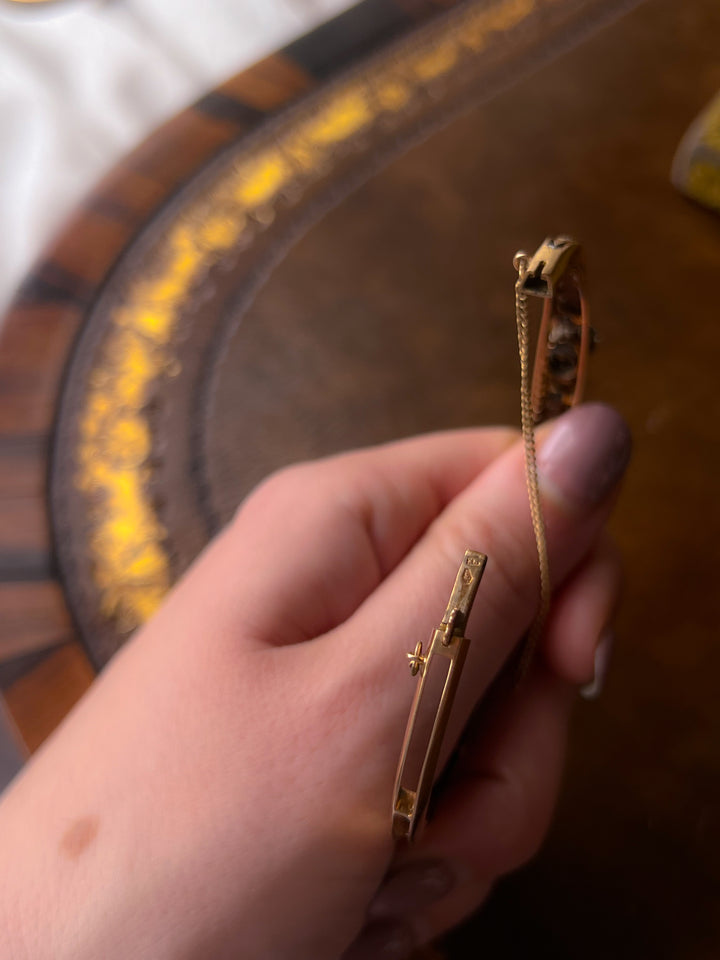 American Belle Epoque Rose Cut Diamond Bangle