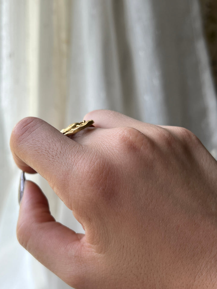 Remarkable Art Nouveau Poppy Ring