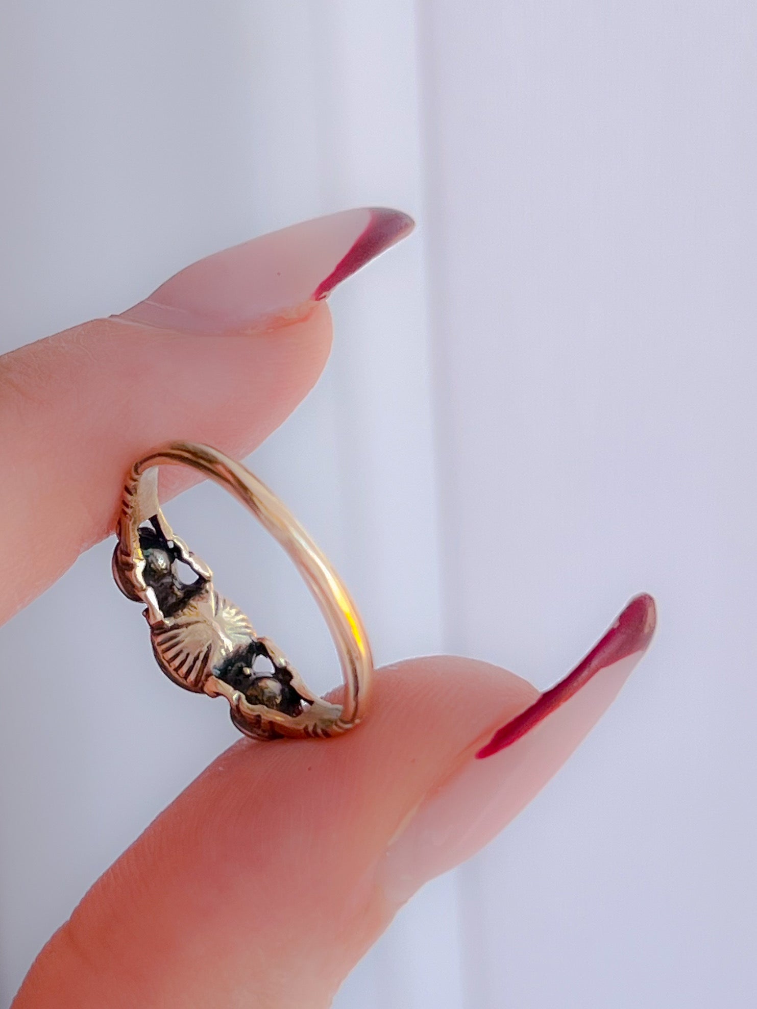 15ct Georgian Diamond Renaissance Revival Ring