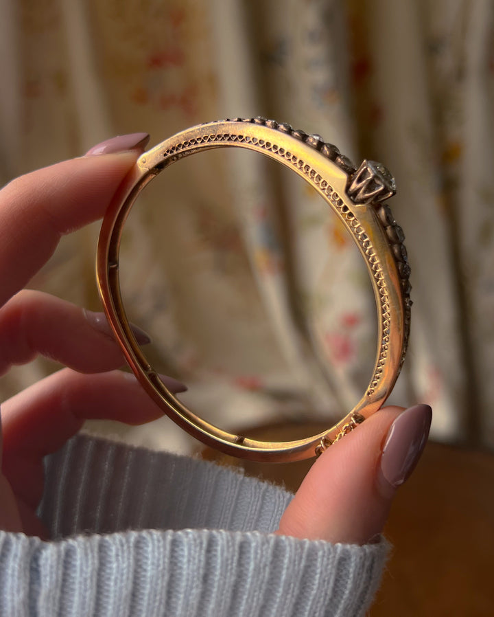 American Belle Epoque Rose Cut Diamond Bangle