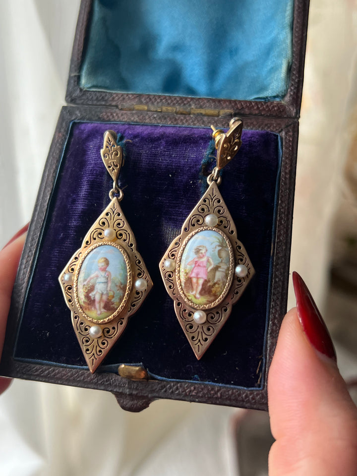 Napoleon III Period Earrings