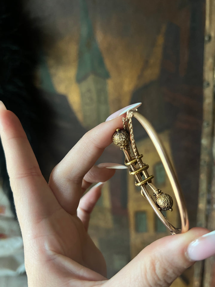 American Archaeological Revival “Bijoux à Cléopâtre” Snake Bangle C. 1870