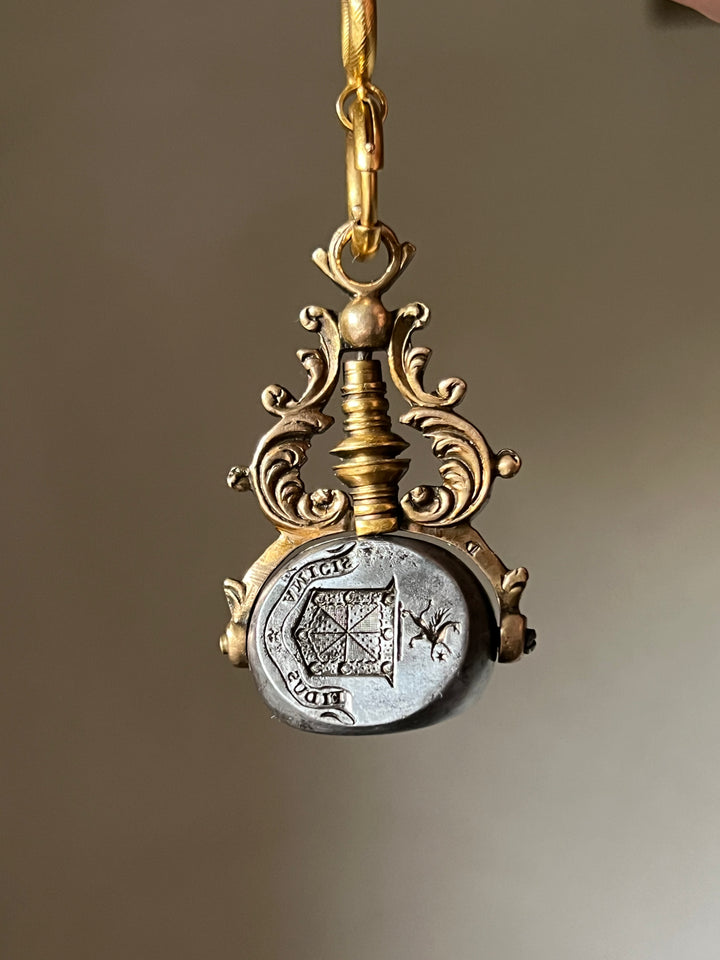 Remarkable 18th Century Fob of the Campbell Family with Important Heraldry