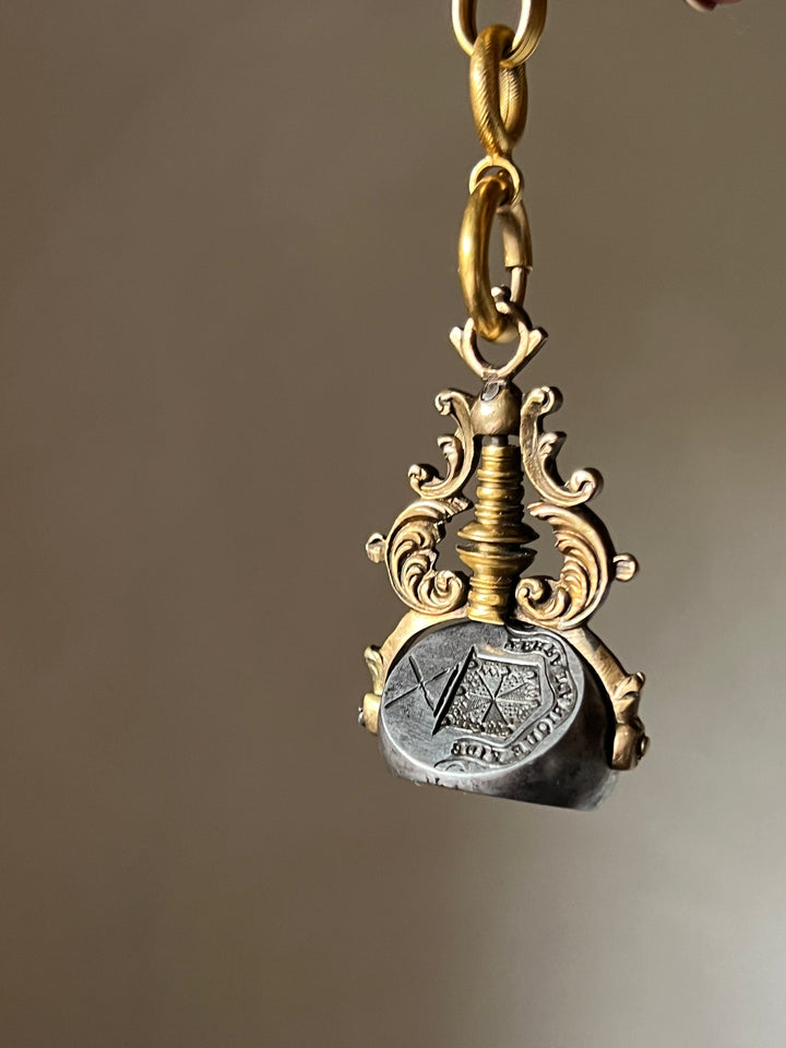 Remarkable 18th Century Fob of the Campbell Family with Important Heraldry