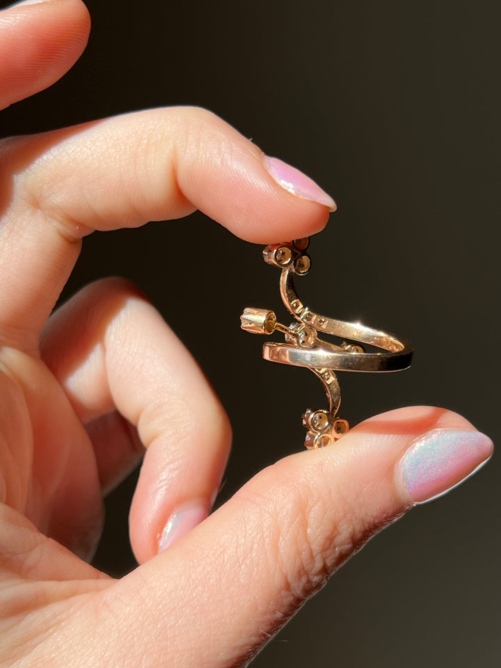 Stunning Vintage Victorian-Esque Diamond Dinner Ring