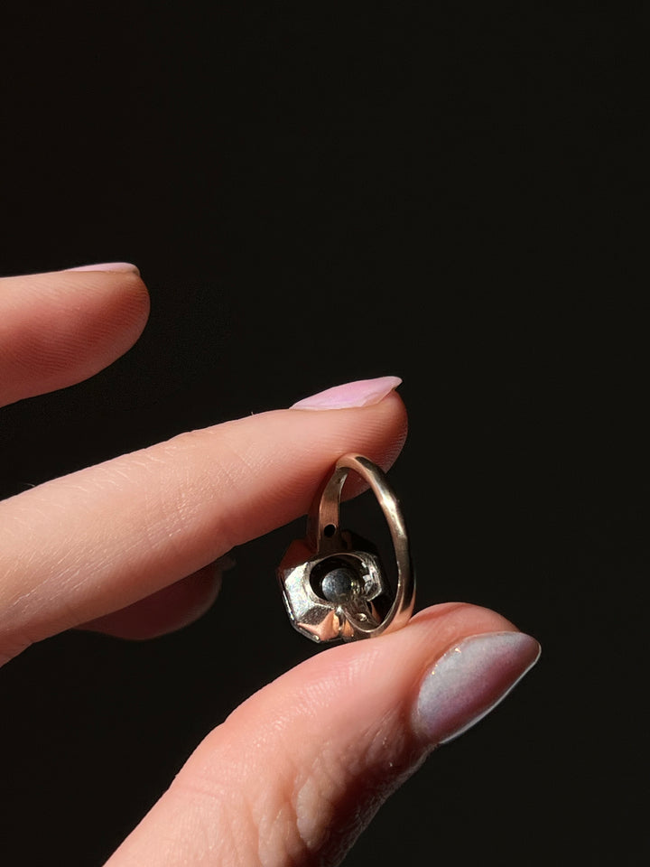Belle Epoque Diamond, Pearl, Platinum and 18ct Ring Circa 1895