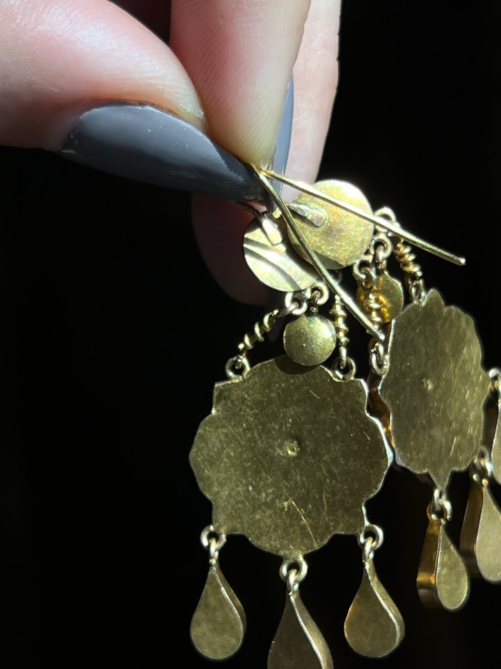 Incredible Micromosaic Earrings with Vatican Workshop Hallmarks